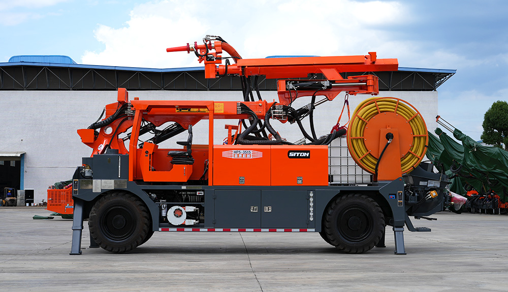 工程橋式濕噴臺(tái)車