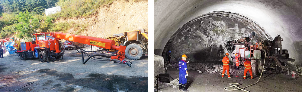 工程橋式濕噴臺(tái)車